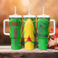 Mali Vulture Eagles Tumbler With Handle African Pattern Flag Color