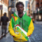 Mali Vulture Eagles Zip Hoodie African Pattern Flag Color