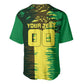 Personalized Senegal Football Lion Baseball Jersey Fierce Roaring Lion Soccer Art With Senegal Flag