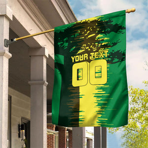 Personalized Senegal Football Lion Garden Flag Fierce Roaring Lion Soccer Art With Senegal Flag