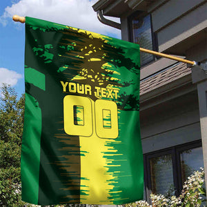 Personalized Senegal Football Lion Garden Flag Fierce Roaring Lion Soccer Art With Senegal Flag