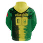 Personalized Senegal Football Lion Hoodie Fierce Roaring Lion Soccer Art With Senegal Flag