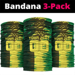 Personalized Senegal Football Lion Neck Gaiter Fierce Roaring Lion Soccer Art With Senegal Flag