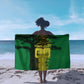 Personalized Senegal Football Lion Sarong Fierce Roaring Lion Soccer Art With Senegal Flag