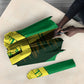 Personalized Senegal Football Lion Umbrella Fierce Roaring Lion Soccer Art With Senegal Flag