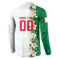 Personalized Algeria Football Desert Fox Button Sweatshirt Desert Fox Mascot Soccer Art With Floral Jasmine And Flag