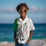 Personalized Algeria Football Desert Fox Kid Hawaiian Shirt Desert Fox Mascot Soccer Art With Floral Jasmine And Flag