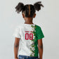 Personalized Algeria Football Desert Fox Kid T shirt Desert Fox Mascot Soccer Art With Floral Jasmine And Flag