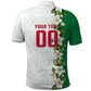 Personalized Algeria Football Desert Fox Polo Shirt Desert Fox Mascot Soccer Art With Floral Jasmine And Flag