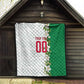 Personalized Algeria Football Desert Fox Quilt Desert Fox Mascot Soccer Art With Floral Jasmine And Flag
