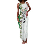 Personalized Algeria Football Desert Fox Tank Maxi Dress Desert Fox Mascot Soccer Art With Floral Jasmine And Flag