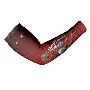 Personalized Egypt Soccer Crocodile Mascot Arm Sleeves Egyptian Pyramid Football Cultural Graphic Art