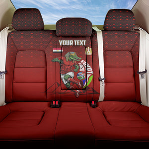 Personalized Egypt Soccer Crocodile Mascot Back Car Seat Cover Egyptian Pyramid Football Cultural Graphic Art