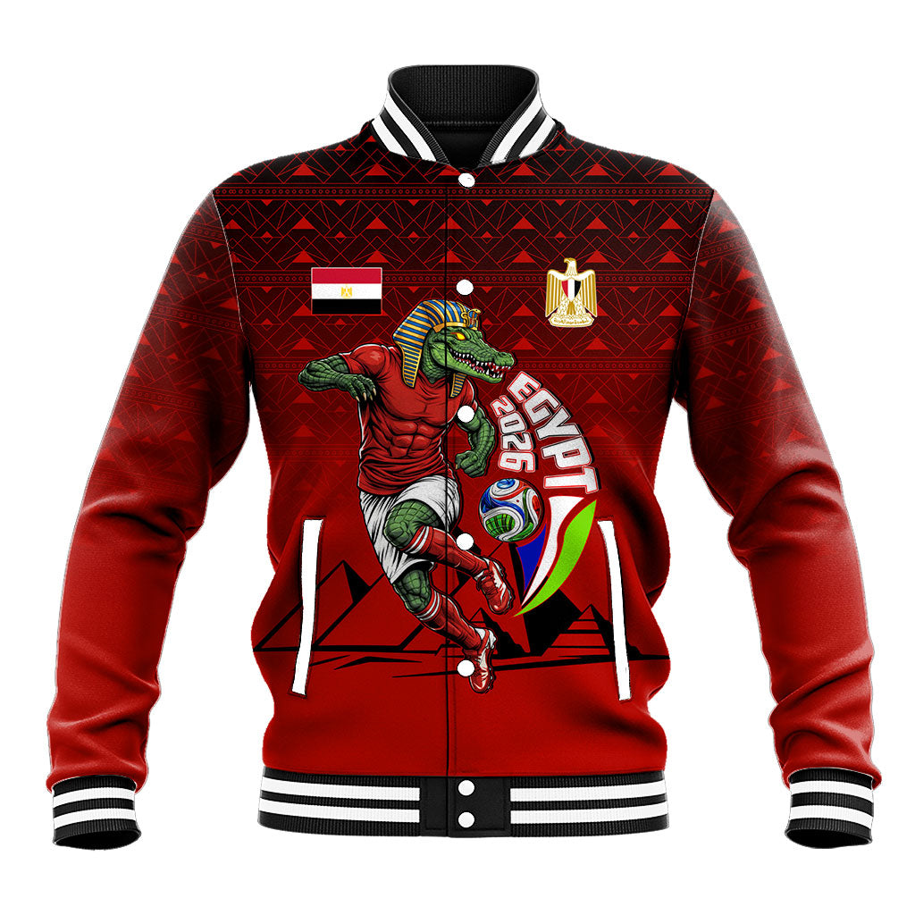 Personalized Egypt Soccer Crocodile Mascot Baseball Jacket Egyptian Pyramid Football Cultural Graphic Art