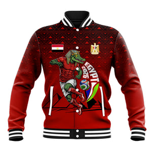 Personalized Egypt Soccer Crocodile Mascot Baseball Jacket Egyptian Pyramid Football Cultural Graphic Art