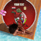 Personalized Egypt Soccer Crocodile Mascot Beach Blanket Egyptian Pyramid Football Cultural Graphic Art