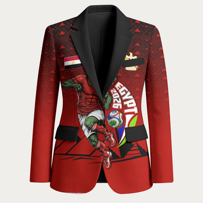 Personalized Egypt Soccer Crocodile Mascot Blazer Egyptian Pyramid Football Cultural Graphic Art
