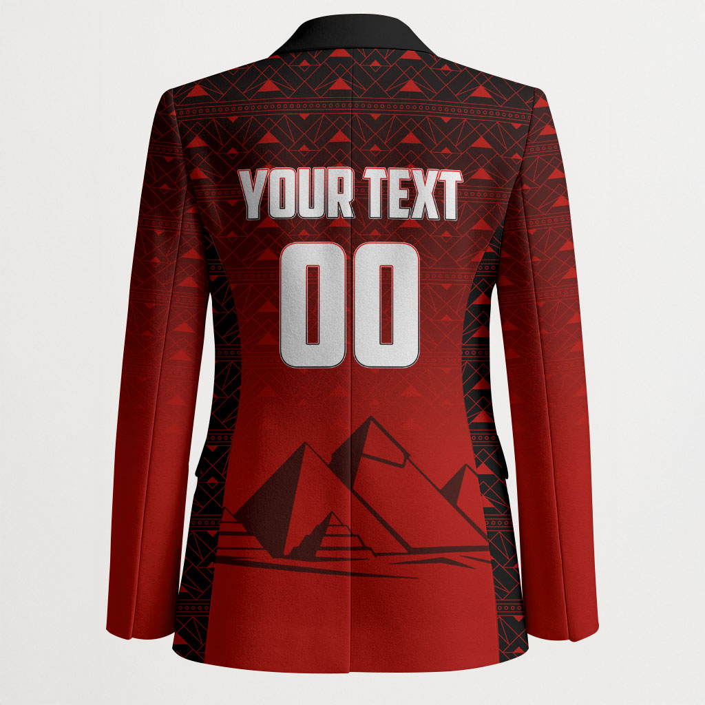 Personalized Egypt Soccer Crocodile Mascot Blazer Egyptian Pyramid Football Cultural Graphic Art