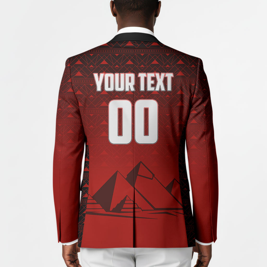 Personalized Egypt Soccer Crocodile Mascot Blazer Egyptian Pyramid Football Cultural Graphic Art