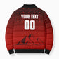 Personalized Egypt Soccer Crocodile Mascot Bomber Puffer Jacket Egyptian Pyramid Football Cultural Graphic Art