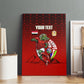 Personalized Egypt Soccer Crocodile Mascot Canvas Wall Art Egyptian Pyramid Football Cultural Graphic Art