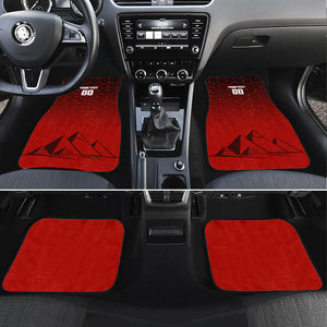 Personalized Egypt Soccer Crocodile Mascot Car Mats Egyptian Pyramid Football Cultural Graphic Art