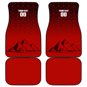 Personalized Egypt Soccer Crocodile Mascot Car Mats Egyptian Pyramid Football Cultural Graphic Art