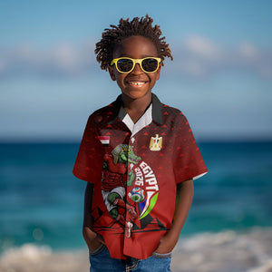 Personalized Egypt Soccer Crocodile Mascot Kid Hawaiian Shirt Egyptian Pyramid Football Cultural Graphic Art