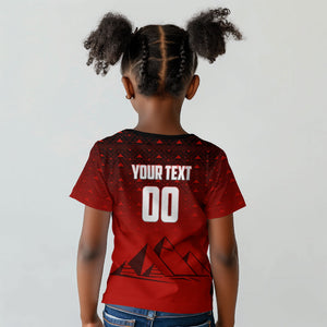 Personalized Egypt Soccer Crocodile Mascot Kid T shirt Egyptian Pyramid Football Cultural Graphic Art