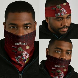 Personalized Egypt Soccer Crocodile Mascot Neck Gaiter Egyptian Pyramid Football Cultural Graphic Art