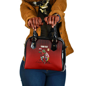 Personalized Egypt Soccer Crocodile Mascot Shoulder Handbag Egyptian Pyramid Football Cultural Graphic Art