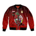 Personalized Egypt Soccer Crocodile Mascot Sleeve Zip Bomber Jacket Egyptian Pyramid Football Cultural Graphic Art