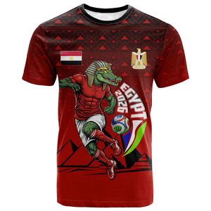 Personalized Egypt Soccer Crocodile Mascot T shirt Egyptian Pyramid Football Cultural Graphic Art