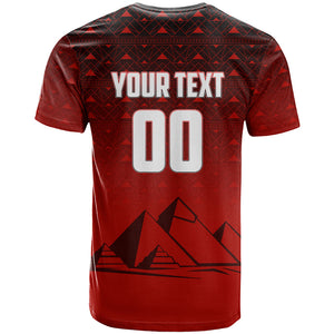 Personalized Egypt Soccer Crocodile Mascot T shirt Egyptian Pyramid Football Cultural Graphic Art