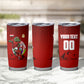 Personalized Egypt Soccer Crocodile Mascot Tumbler Cup Egyptian Pyramid Football Cultural Graphic Art