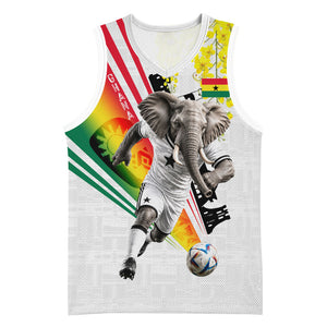Personalized Ghana Soccer Elephant Basketball Jersey Ghana Flag Kente Football Player - Cassia Fistula Flower