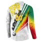 Personalized Ghana Soccer Elephant Button Sweatshirt Ghana Flag Kente Football Player - Cassia Fistula Flower