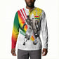 Personalized Ghana Soccer Elephant Button Sweatshirt Ghana Flag Kente Football Player - Cassia Fistula Flower