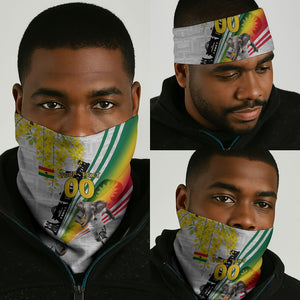 Personalized Ghana Soccer Elephant Neck Gaiter Ghana Flag Kente Football Player - Cassia Fistula Flower