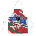 Personalized Ghana Soccer Eagle Apron Ghana Flag Kente - Black Stars Football Stadium Graphic
