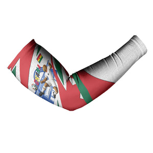 Personalized Ghana Soccer Eagle Arm Sleeves Ghana Flag Kente - Black Stars Football Stadium Graphic