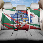 Personalized Ghana Soccer Eagle Back Car Seat Cover Ghana Flag Kente - Black Stars Football Stadium Graphic