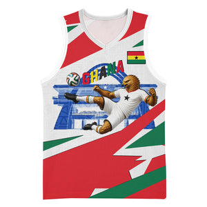 Personalized Ghana Soccer Eagle Basketball Jersey Ghana Flag Kente - Black Stars Football Stadium Graphic