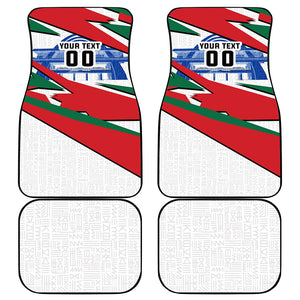 Personalized Ghana Soccer Eagle Car Mats Ghana Flag Kente - Black Stars Football Stadium Graphic