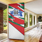 Personalized Ghana Soccer Eagle Door Cover Ghana Flag Kente - Black Stars Football Stadium Graphic