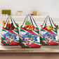 Personalized Ghana Soccer Eagle Grocery Bag Ghana Flag Kente - Black Stars Football Stadium Graphic