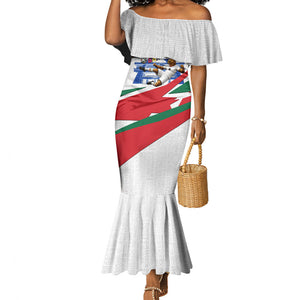 Personalized Ghana Soccer Eagle Mermaid Dress Ghana Flag Kente - Black Stars Football Stadium Graphic