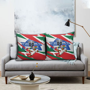 Personalized Ghana Soccer Eagle Pillow Cover Ghana Flag Kente - Black Stars Football Stadium Graphic