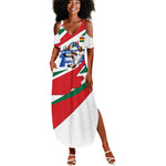 Personalized Ghana Soccer Eagle Summer Maxi Dress Ghana Flag Kente - Black Stars Football Stadium Graphic