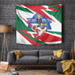 Personalized Ghana Soccer Eagle Tapestry Ghana Flag Kente - Black Stars Football Stadium Graphic